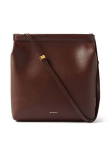 Wandler - Teresa Square Leather Shoulder Bag - Womens - Dark Brown