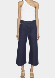 Wandler Lotus Cropped Wide Frayed Jeans