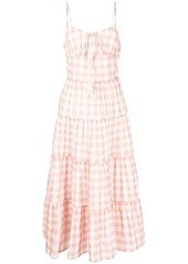 We Are Kindred Bridget check cut-out dress