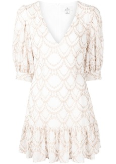 We Are Kindred Sienna embroidered mini dress