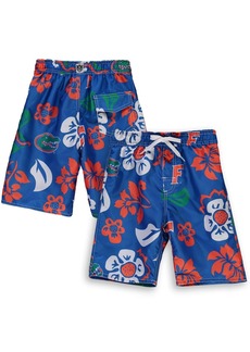 Little Boys Wes & Willy Royal Florida Gators Floral Volley Swim Shorts - Royal