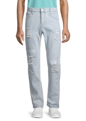 WESC Faded & Distressed Slim-Fit Jeans