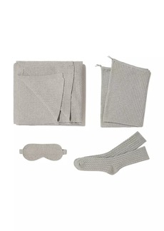 WeWoreWhat 4-Piece Cable-Knit Travel Gift Set