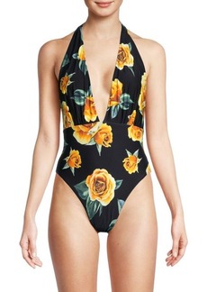 WeWoreWhat Brooklyn Rose-Print One-Piece Swimsuit