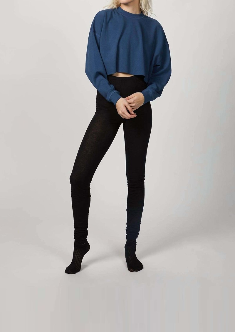 WeWoreWhat Cropped Sweatshirt In Pale Navy