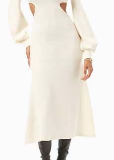 WeWoreWhat Cutout Wide Rib Sweater Dress In Ivory