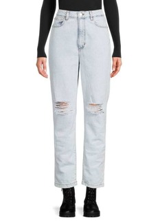 WeWoreWhat High-Rise Curvy Cropped Straight Leg Jeans