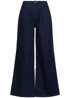 WeWoreWhat High Rise Pleated Cotton Jeans