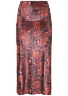 WeWoreWhat Printed Stretch Jersey Maxi Skirt