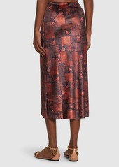 WeWoreWhat Printed Stretch Jersey Maxi Skirt