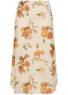 WeWoreWhat Printed Stretch Tech Midi Skirt