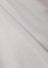 WeWoreWhat Ribbed Stretch Viscose & Nylon Top