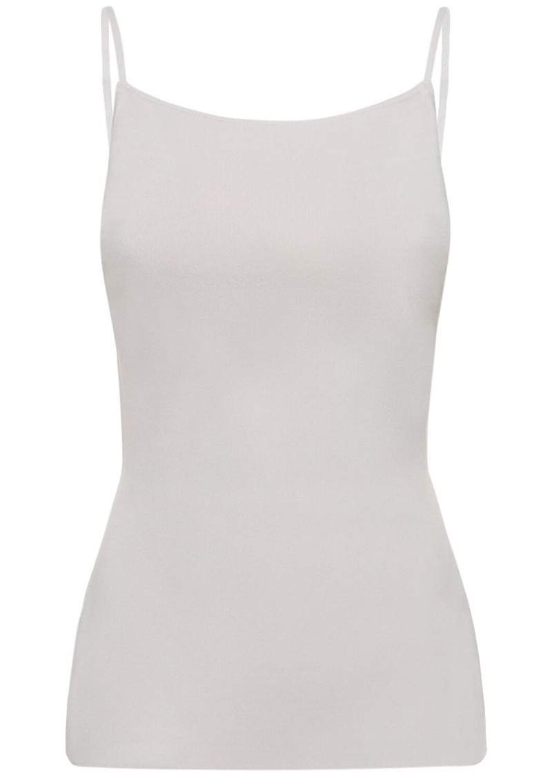 WeWoreWhat Ribbed Stretch Viscose & Nylon Top