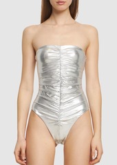 WeWoreWhat Ruched One Piece Swimsuit