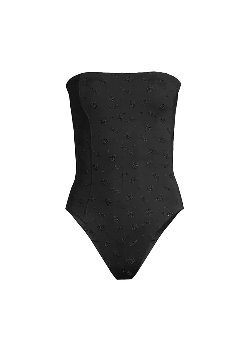WeWoreWhat Strapless One-Piece Swimsuit