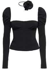 WeWoreWhat Stretch Tech Corset Top