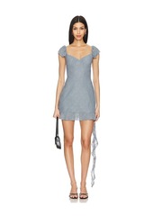 WeWoreWhat Aysmmnetrical Lace Mini Dress
