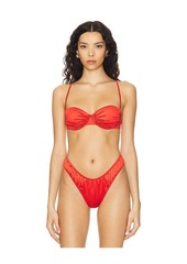 WeWoreWhat Ruched Underwire Top