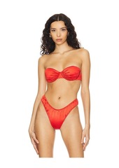 WeWoreWhat Ruched Underwire Top