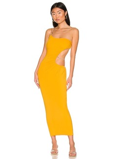 WeWoreWhat Snake Chain Cut Out Maxi Dress