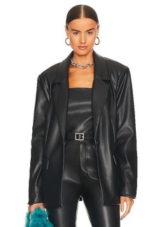 WeWoreWhat Faux Leather Blazer
