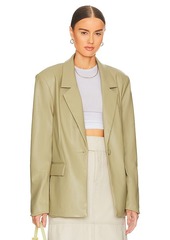 WeWoreWhat Faux Leather Blazer