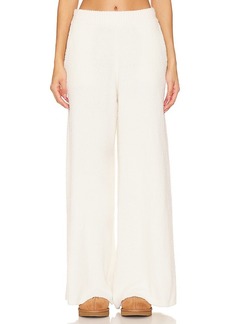 WeWoreWhat Wide Leg Pull On Boucle Pant