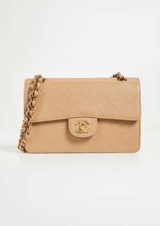 What Goes Around Comes Around Chanel Beige Caviar 2.55 Classic Flap Bag