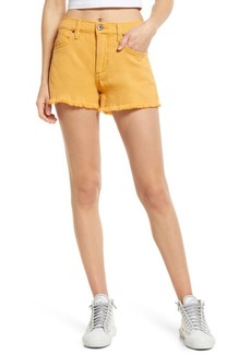 Whetherly Delon High Waist Cutoff Denim Shorts in Sunflower at Nordstrom