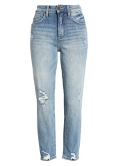 Whetherly Everette Distressed High Waist Mom Jeans in Medium Woodstock at Nordstrom Rack