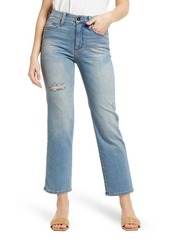 Whetherly James High Waist Distressed Wide Leg Jeans in Light Lyon at Nordstrom