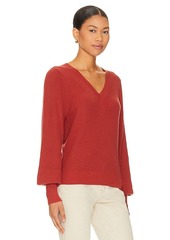 White + Warren Blouson Sleeve Top