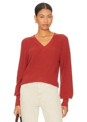 White + Warren Blouson Sleeve Top