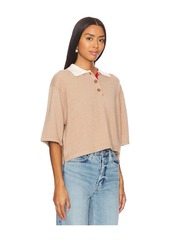 White + Warren Cashmere Cropped Polo