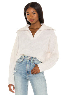 White + Warren Cashmere Luxe Half Zip Sweater