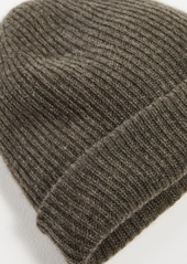 White + Warren Cashmere Plush Rib Beanie