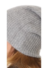 White + Warren Cashmere Plush Rib Beanie