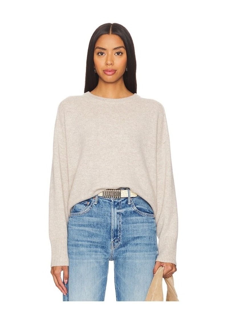 White + Warren Cashmere Saddle Sleeve Crewneck