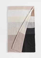 White + Warren Cashmere Striped Mini Travel Wrap