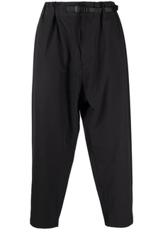 White Mountaineering belted loose fit trousers