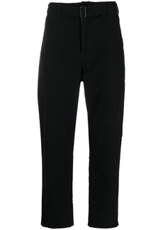 White Mountaineering belted tapered-leg trousers