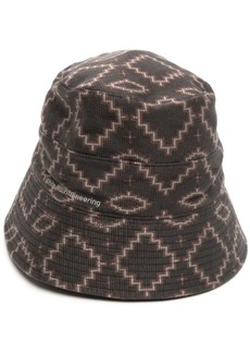 White Mountaineering geometric-pattern bucket hat