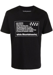 White Mountaineering label-print T-shirt