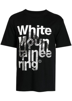 White Mountaineering logo-print cotton T-shirt