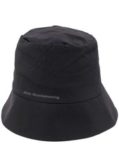 White Mountaineering logo-print detail bucket hat