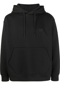 White Mountaineering rear embroidered-logo detail hoodie