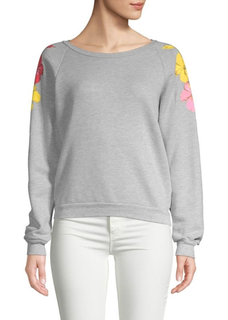 wildfox hibiscus sweatshirt