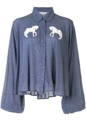 Wildfox horse-print blouse