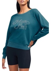 Wildfox Mon Ami Sommers Cotton Blend Sweatshirt in Reflecting Pond at Nordstrom