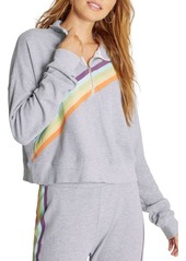 Wildfox Rainbow Half Zip Sweatshirt